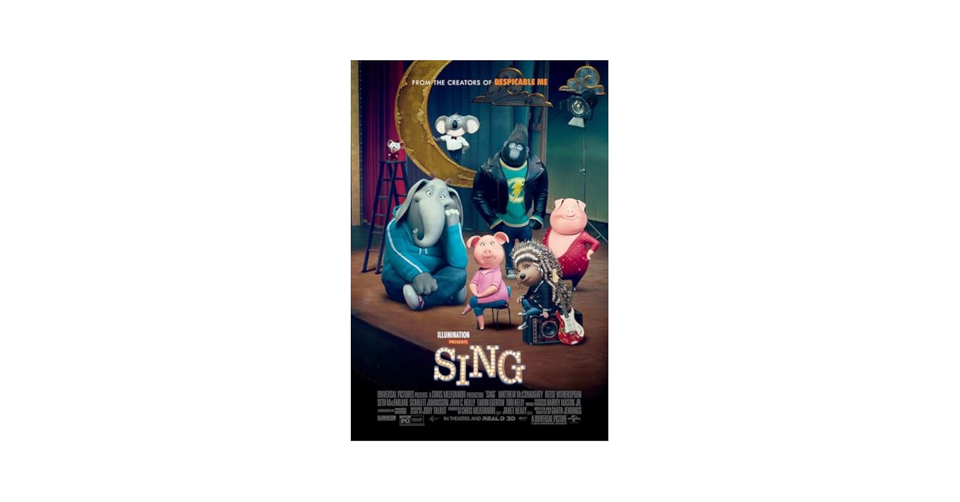 Amazon.com: SING MOVIE POSTER ORIGINAL INTL FINAL 27x40